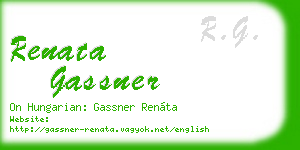 renata gassner business card